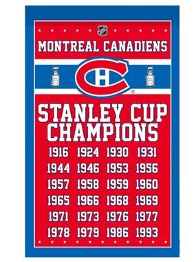 NHL Montreal Canadiens Stanley Cup Champions Banner Flag 3*5 FT